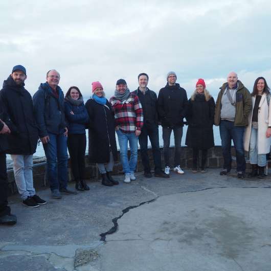 Zukunftsmacher MV beim Strandspaziergang in Warnemünde