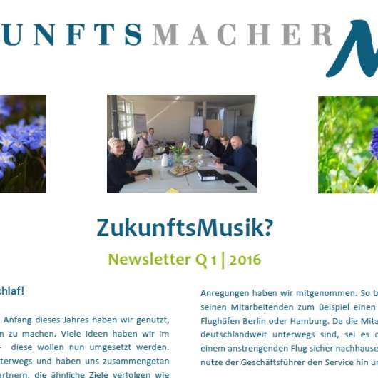 ZukunftsMusik Q1 | 2016 ZukunftsMusik Q1 | 2016