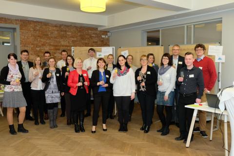 Die Teilnehmenden der CrossMentoring Zwischenveranstaltung Die Teilnehmenden der CrossMentoring Zwischenveranstaltung